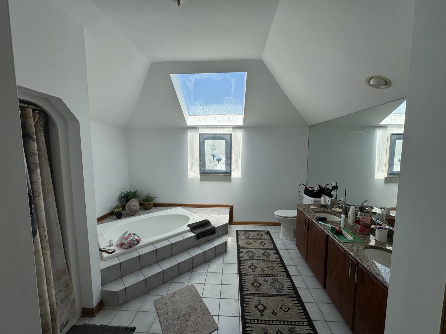Primary bathroom before renovation in Colts Neck NJ