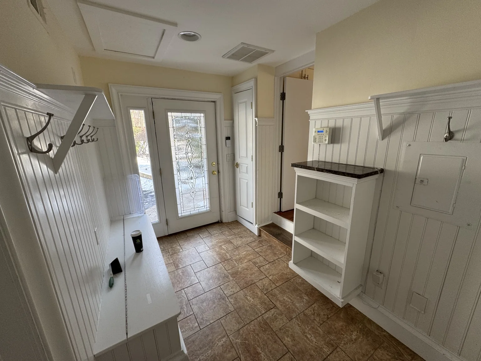 Mudroom before renovation in Manalapan NJ